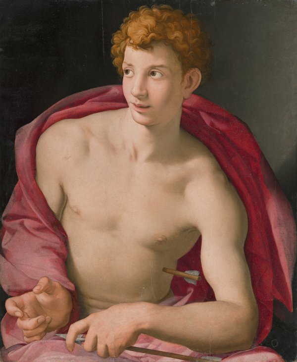 Portrait of a young Man as Saint Sebastian. Bronzino (Agnolo di Cosimo di Mariano)