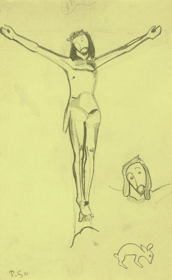 Estudio para el "Cristo amarillo" Estudio para el "Cristo amarillo". Paul Gauguin
