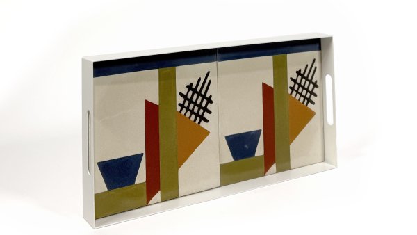 Baldosas hidráulicas inspiradas en Sin Título (1922), de Wassily Kandinsky      
