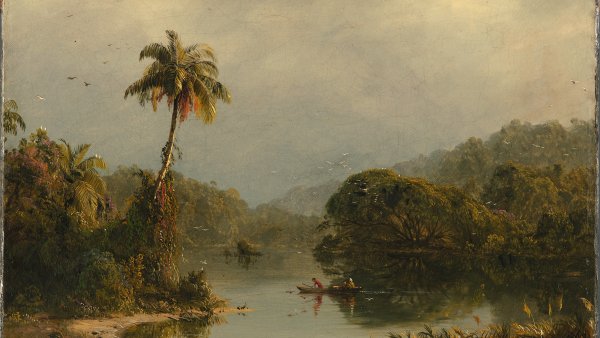 Paisaje tropical, hacia 1855
