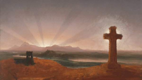 Cross at Sunset, ca. 1848 