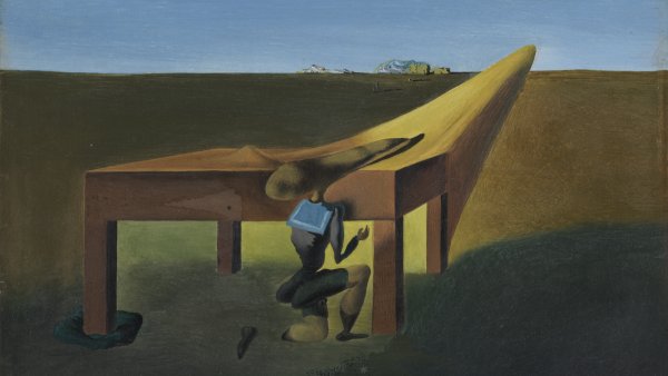 Yo a la edad de diez años cuando era el niño-saltamontes, 1933
