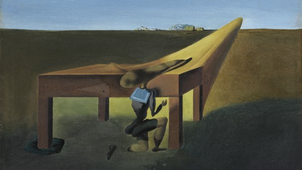 Yo a la edad de diez años cuando era el niño-saltamontes, 1933

