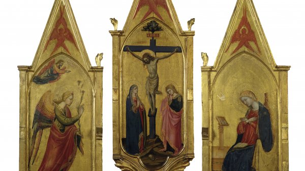The Annunciate Angel, The Crucifixion with the Virgin and Saint John, The Annunciate Virgin, ca. 1430
