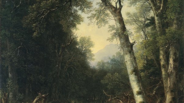 Un arroyo en el bosque, 1865