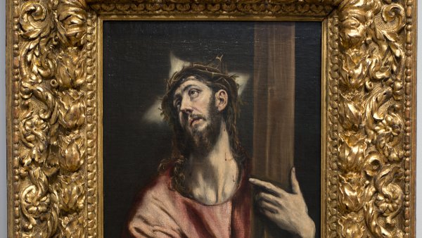 Cristo abrazando la cruz, hacia 1587-1596