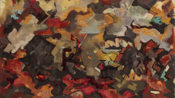 Abstract Expressionist Landscape (with Clouds), 1951