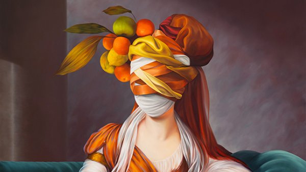 Portrait in Venetian Red (after Élisabeth-Louise Vigée Le Brun), 2024