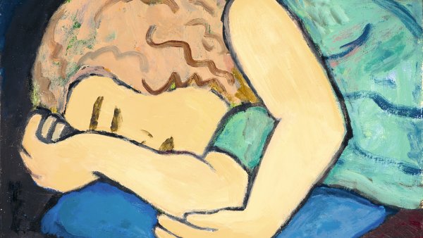 Niña dormida (verde sobre negro), 1934