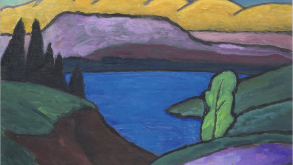 El lago azul, 1954