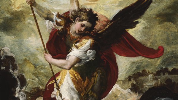 San Miguel arcángel venciendo a Lucifer, hacia 1656