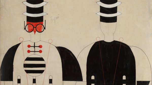 Costume designs for Minister Pinh in the opera ‘Turandot’ at the State Opera Theatre, Kharkiv, 1928