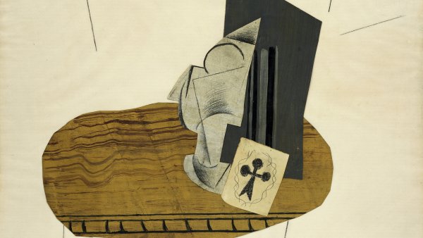 Glass and Ace of Clubs, 1914