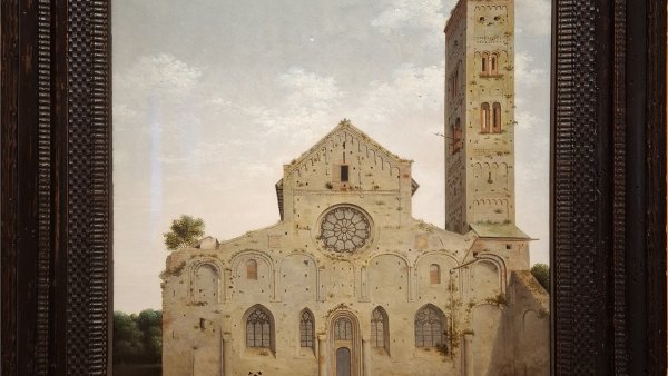 La fachada occidental de la iglesia de Santa María de Utrecht, 1662