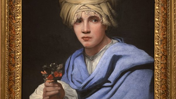 Muchacho con turbante y un ramillete de flores, hacia 1658-1661