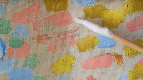 Detail of the cleaning process